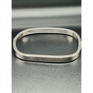 Unbranded Bangle Bracelet Women OS Silver Excellent 925 Sterling Hinged